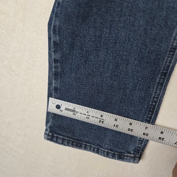 Signature Levi Strauss Co S67 Athletic Jeans Mens 34x30 Denim Dark Wash 0703 - Picture 6 of 13